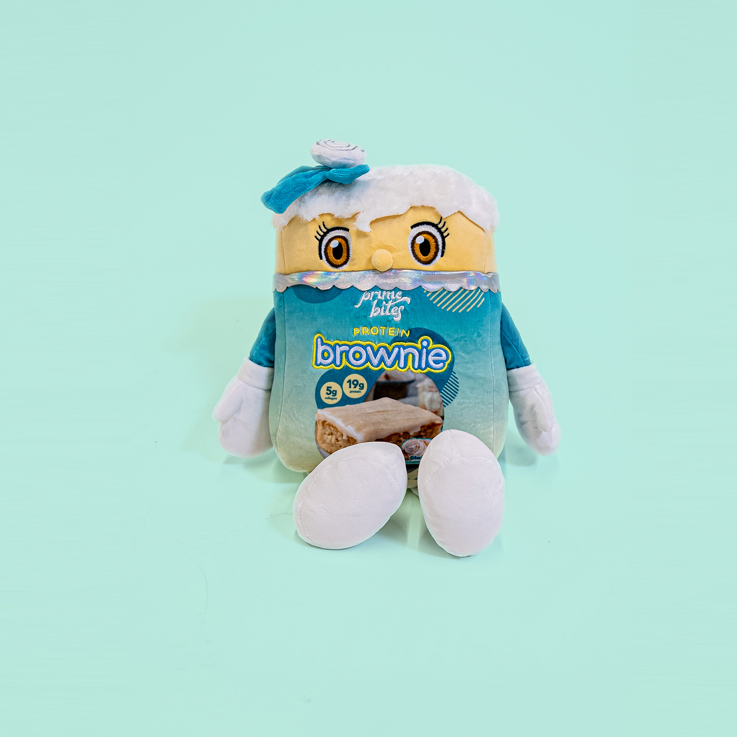 Prime Bites Plushie Pillow - Cinnamon Roll